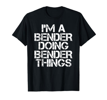 BENDER Funny Surname Family Tree Birthday Reunion Gift Idea T-Shirt