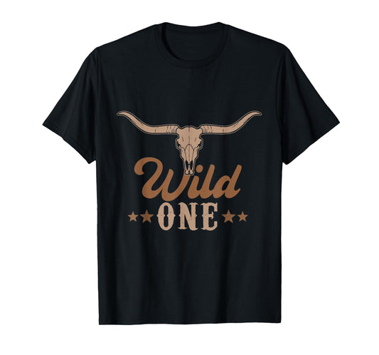 Wild One Cowboy Western Rodeo First Birthday Party Matching T-Shirt