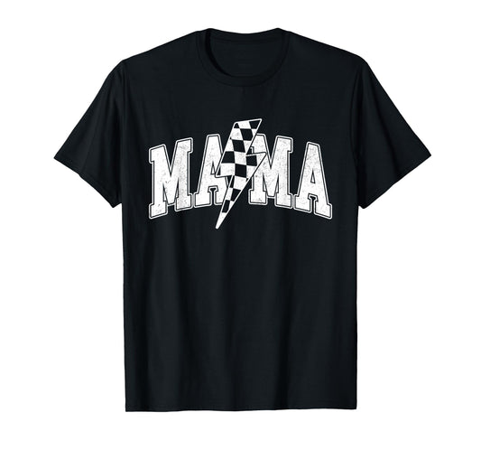 Mama Racing Car Family Matching Birthday Party Mother's Day T-Shirt