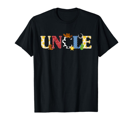 Uncle Matching Family Howdy Birthday Cowgirl Cowboy T-Shirt