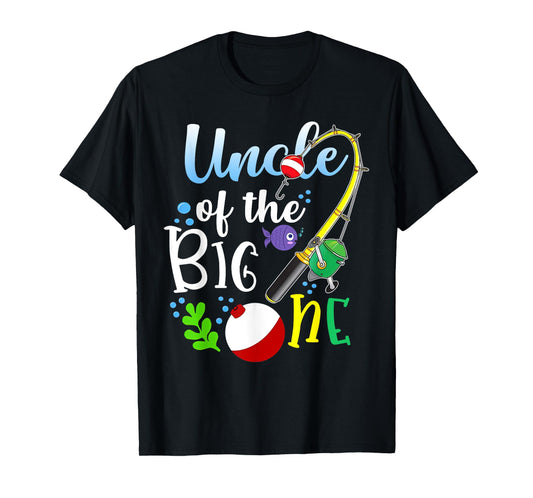 Uncle of The Big One Fishing Boy First Birthday Ofishally T-Shirt