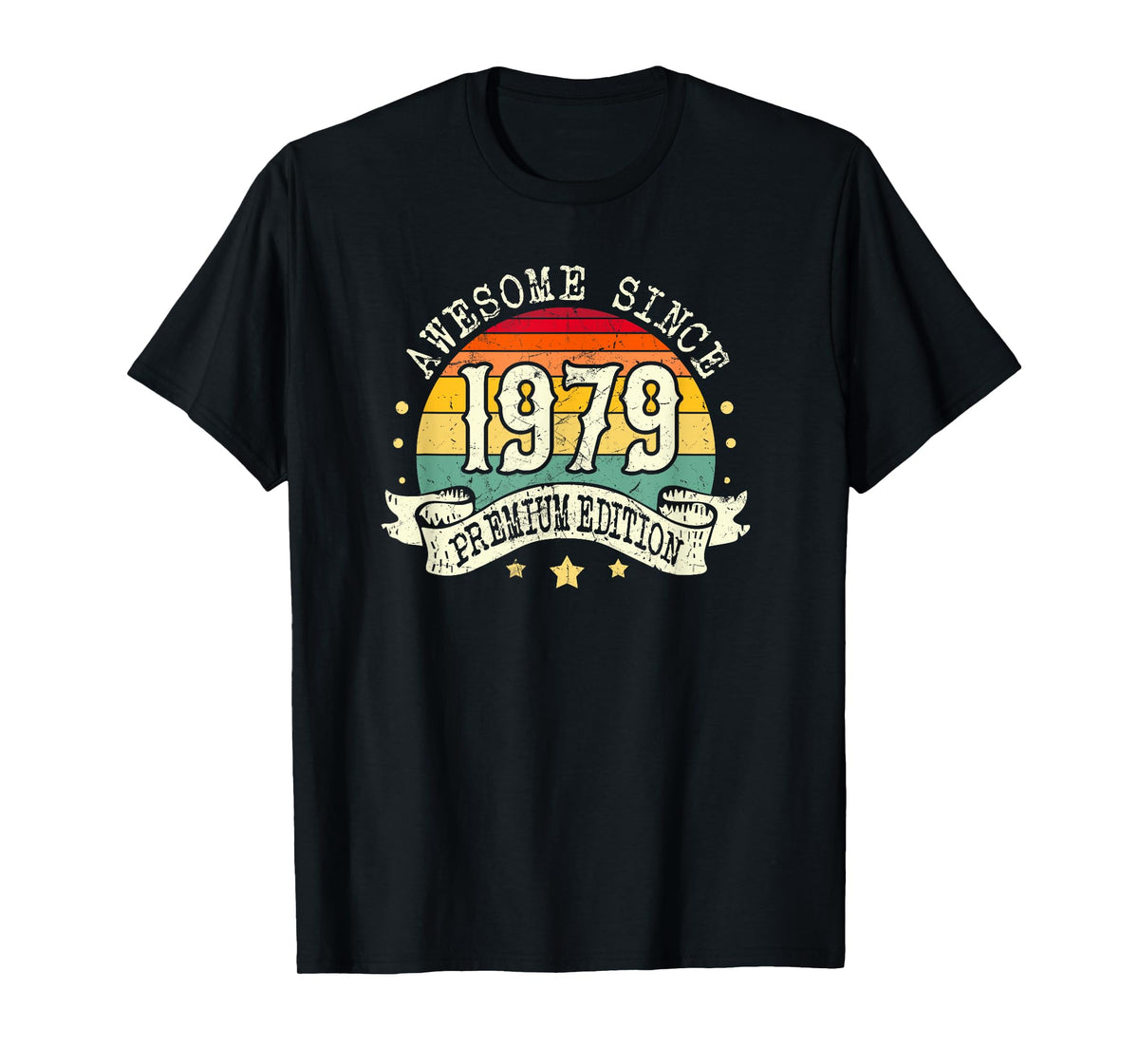 1979 Birthday Awesome Premium Edition Born In 1979 Birthday T-Shirt