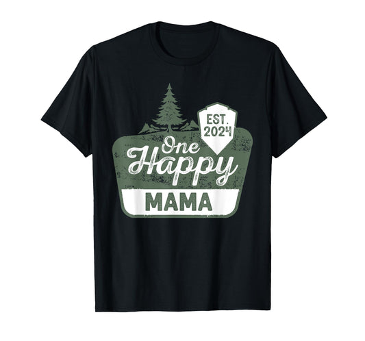 One Happy Mama Happy Camper Matching Family First Birthday T-Shirt