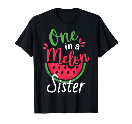 One in a Melon Sister 1st Birthday Summer Family Matching T-Shirt
