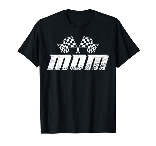 Mom Pit Crew Family Racing Birthday Race Car T-Shirt