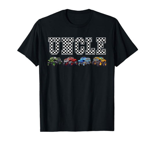 Uncle Family Crew Monster Truck Lover Birthday Matching T-Shirt