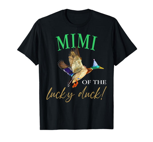 Mimi Of The Birthday Boy One Lucky Duck 1st Birthday party T-Shirt
