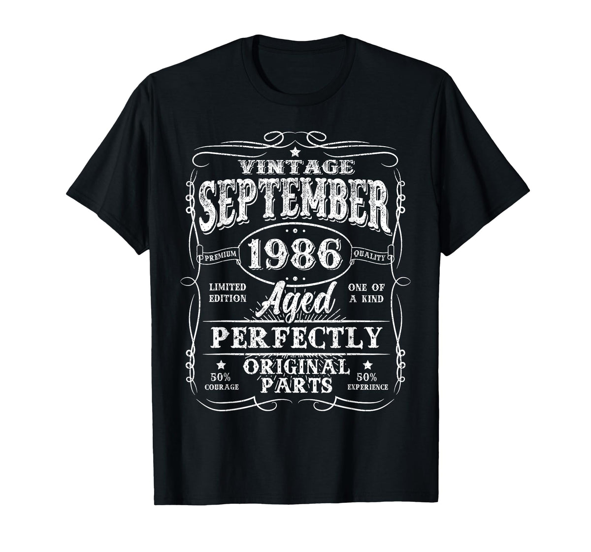 39 Years Old Vintage September 1986 Retro 39th Birthday Men T-Shirt