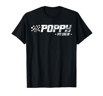 Poppy Pit Crew Race Car Birthday Family Racing T-Shirt