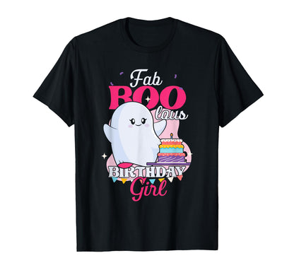 Cute Ghost | Faboolous Girl Birthday | Birthday Party T-Shirt
