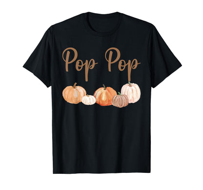 Pop Pop of Little Pumpkin First Birthday Autumn Pumpkin T-Shirt