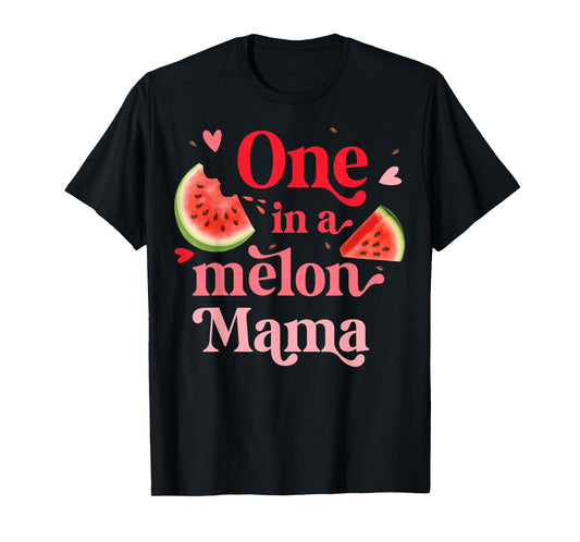 One in a Melon Mama 1st Birthday Family Matching Summer T-Shirt