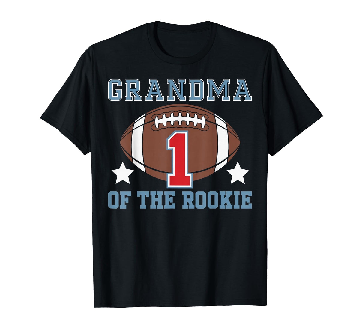 Grandma of Rookie 1st Birthday Football Theme Matching Party T-Shirt