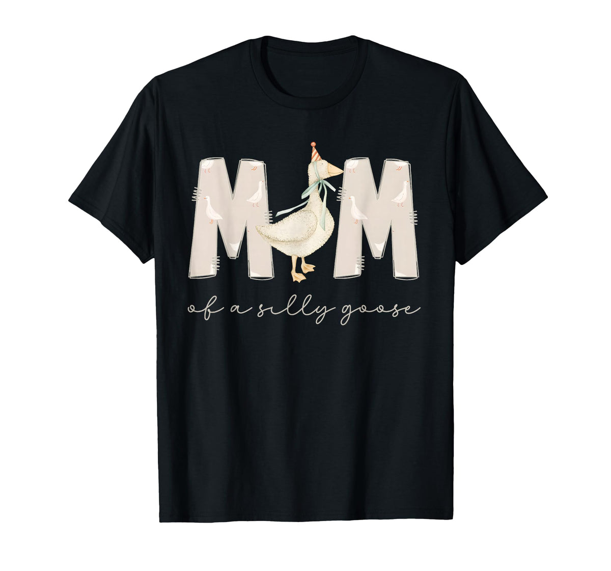 One Silly Goose Mama 1st First Birthday Family 2025 T-Shirt