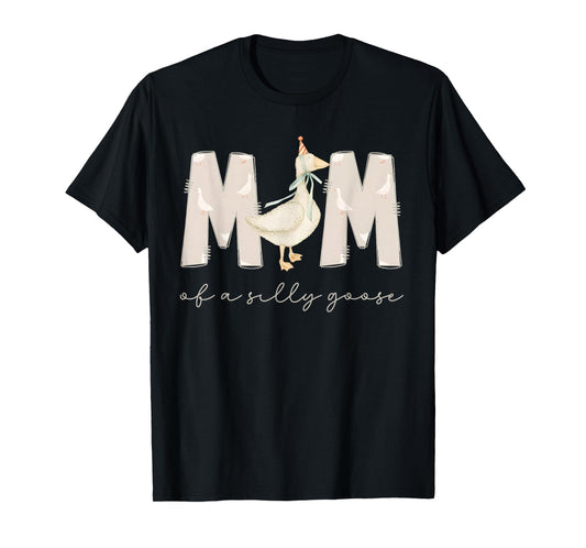 One Silly Goose Mama 1st First Birthday Family 2025 T-Shirt