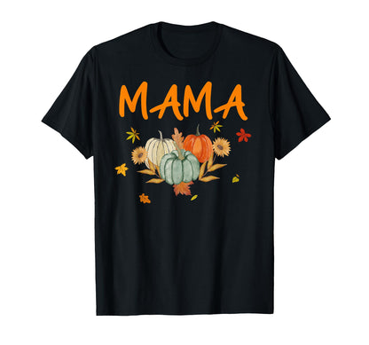 Mama Birthday Pumpkin 1st Birthday Matching Family Party T-Shirt