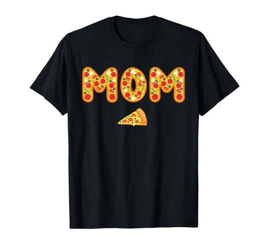 Mom Mama Matching Birthday Squad Crew Pizza Family T-Shirt