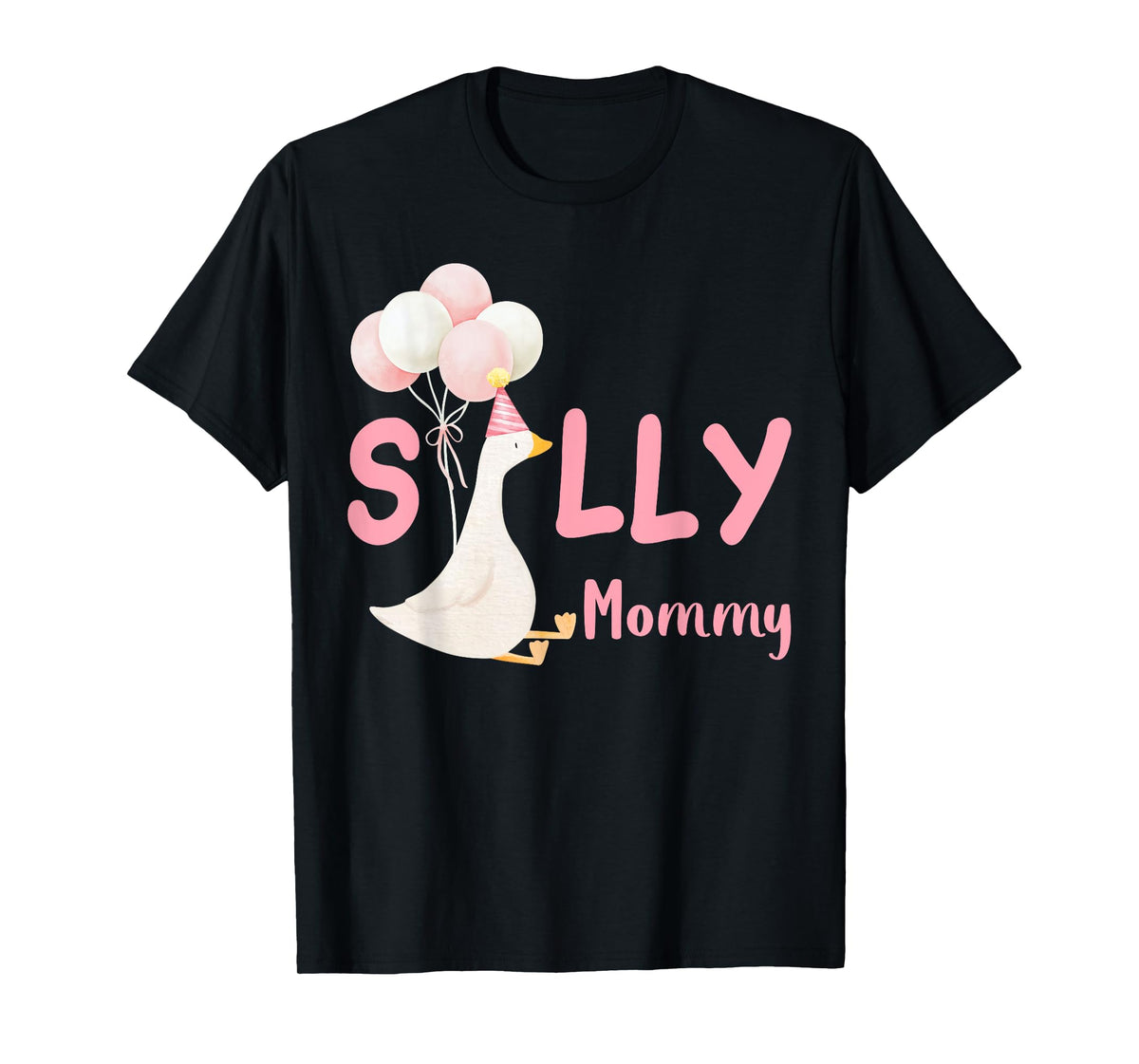 Silly Mommy Goose Family Matching Birthday Squad Crew T-Shirt