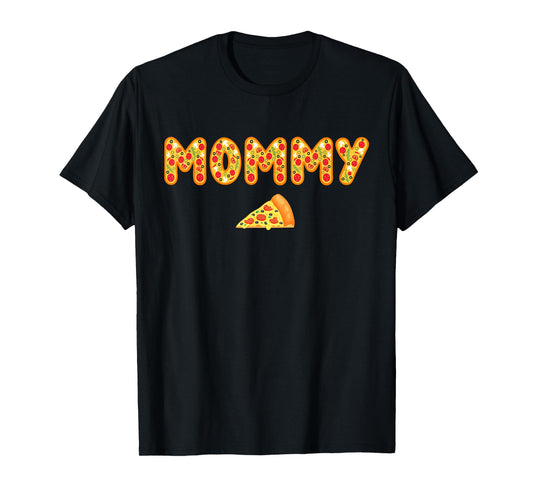 Mommy Mom Matching Birthday Squad Crew Pizza Family T-Shirt