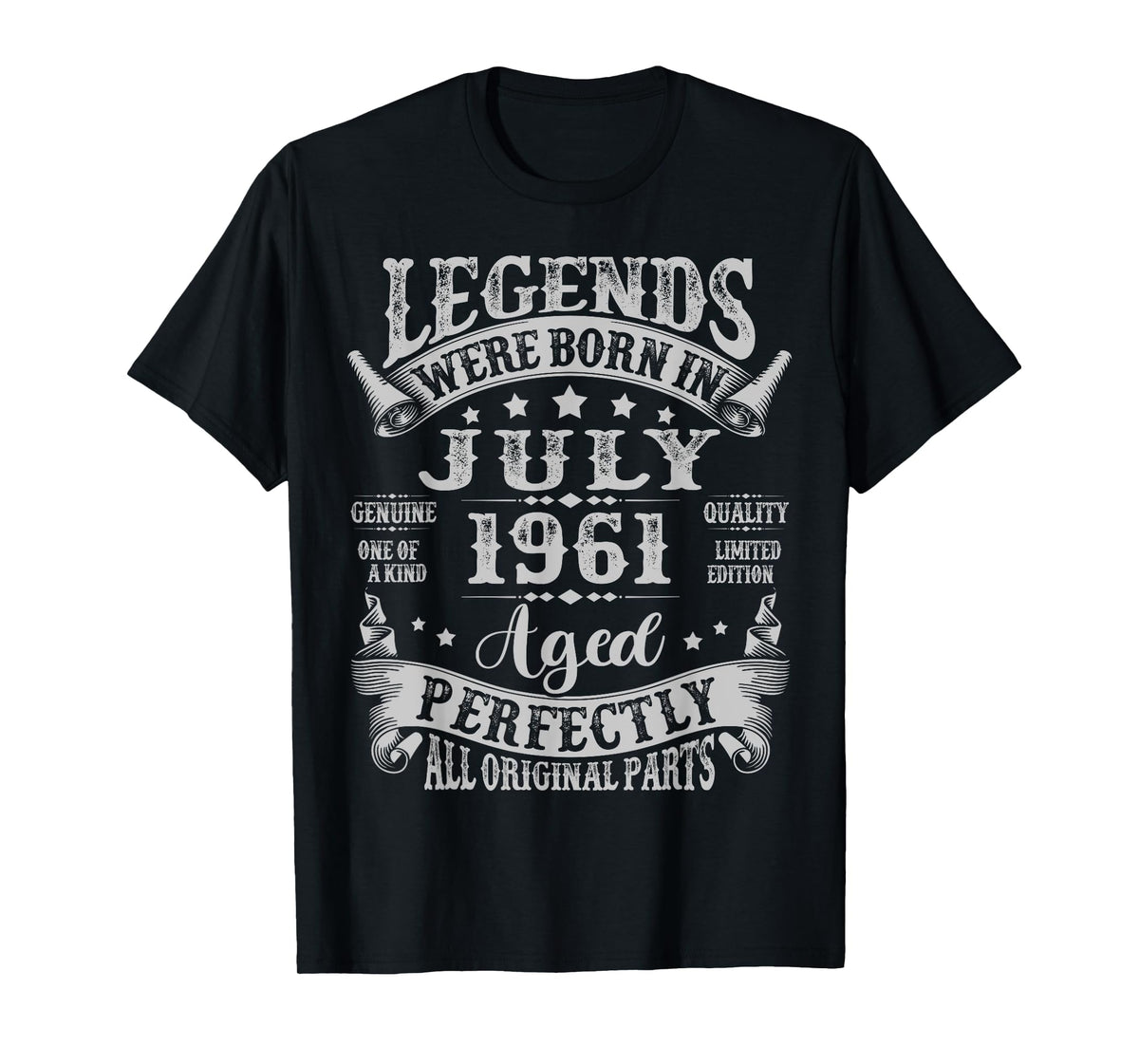 Legends Were Born in July 1961 Vintage 64th Birthday Men Dad T-Shirt
