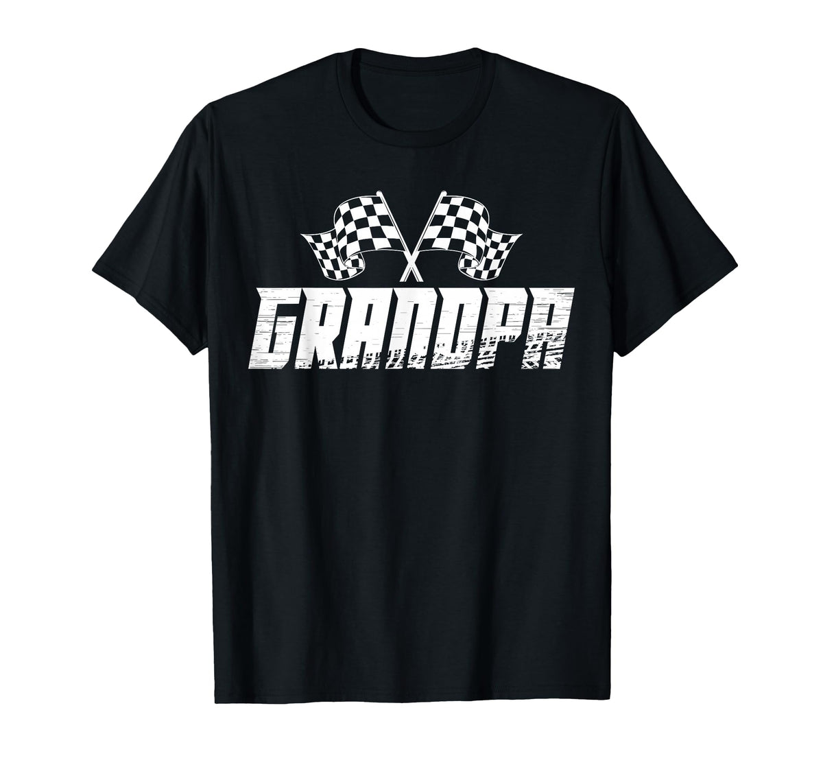 Grandpa Pit Crew Family Racing Birthday Race Car T-Shirt