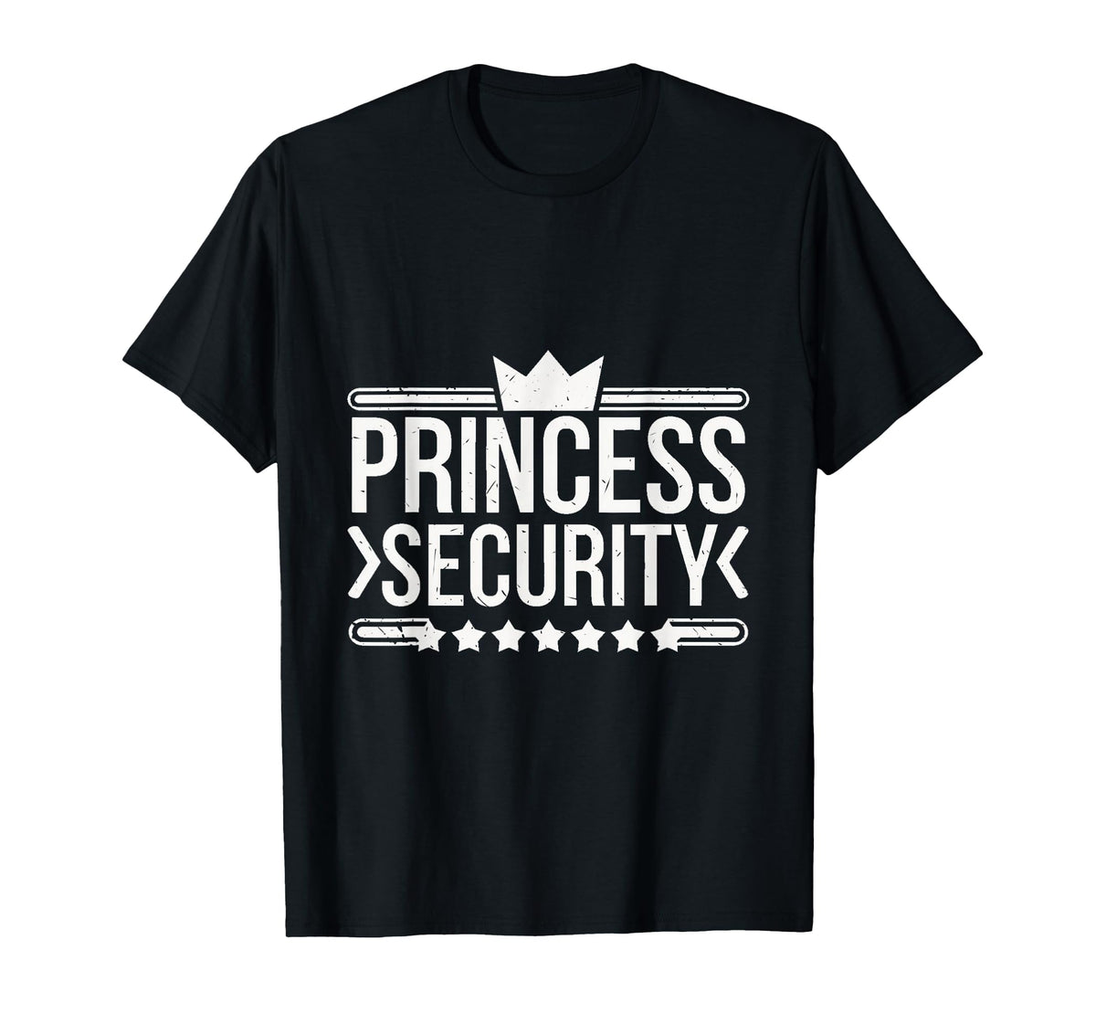 Vintage Princess Security Boys Brother Birthday Dad Mom T-Shirt