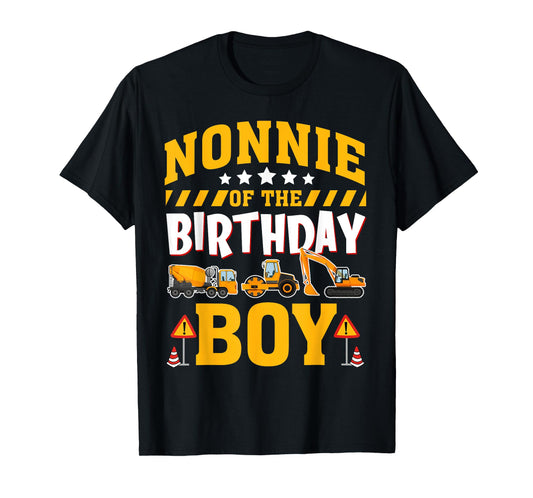 Nonnie of The Birthday Boy Construction Truck T-Shirt