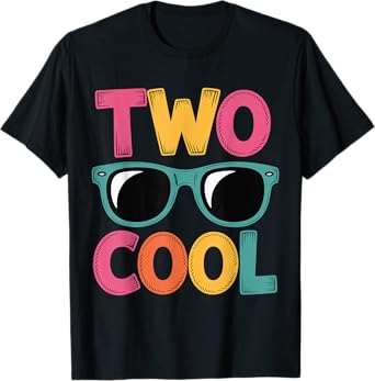 Two Cool 2 Years Old Birthday For Boy Birthday Party Boys T-Shirt