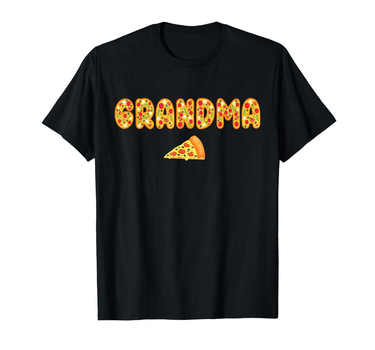 Grandma Grandpa Matching Birthday Squad Crew Pizza Family T-Shirt