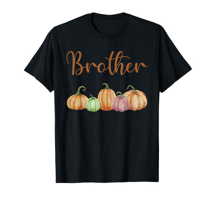 Brother of Little Pumpkin First Birthday Autumn Pumpkin T-Shirt