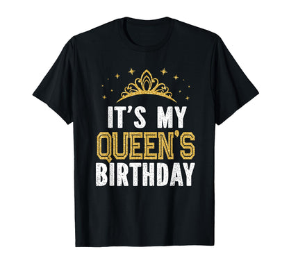 It's My Queen's Birthday Party Family Matching T-Shirt