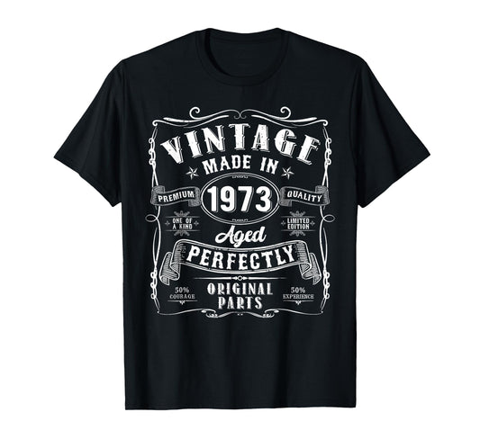 Vintage 1973 Funny 52nd Birthday Gifts 1973 52 Years Old T-Shirt