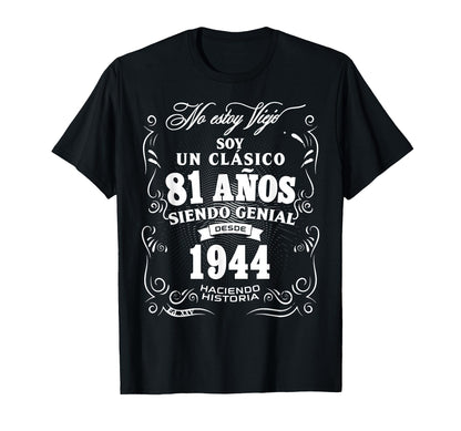 81st Birthday gift for Men in Spanish Regalo cumpleanos 81 T-Shirt