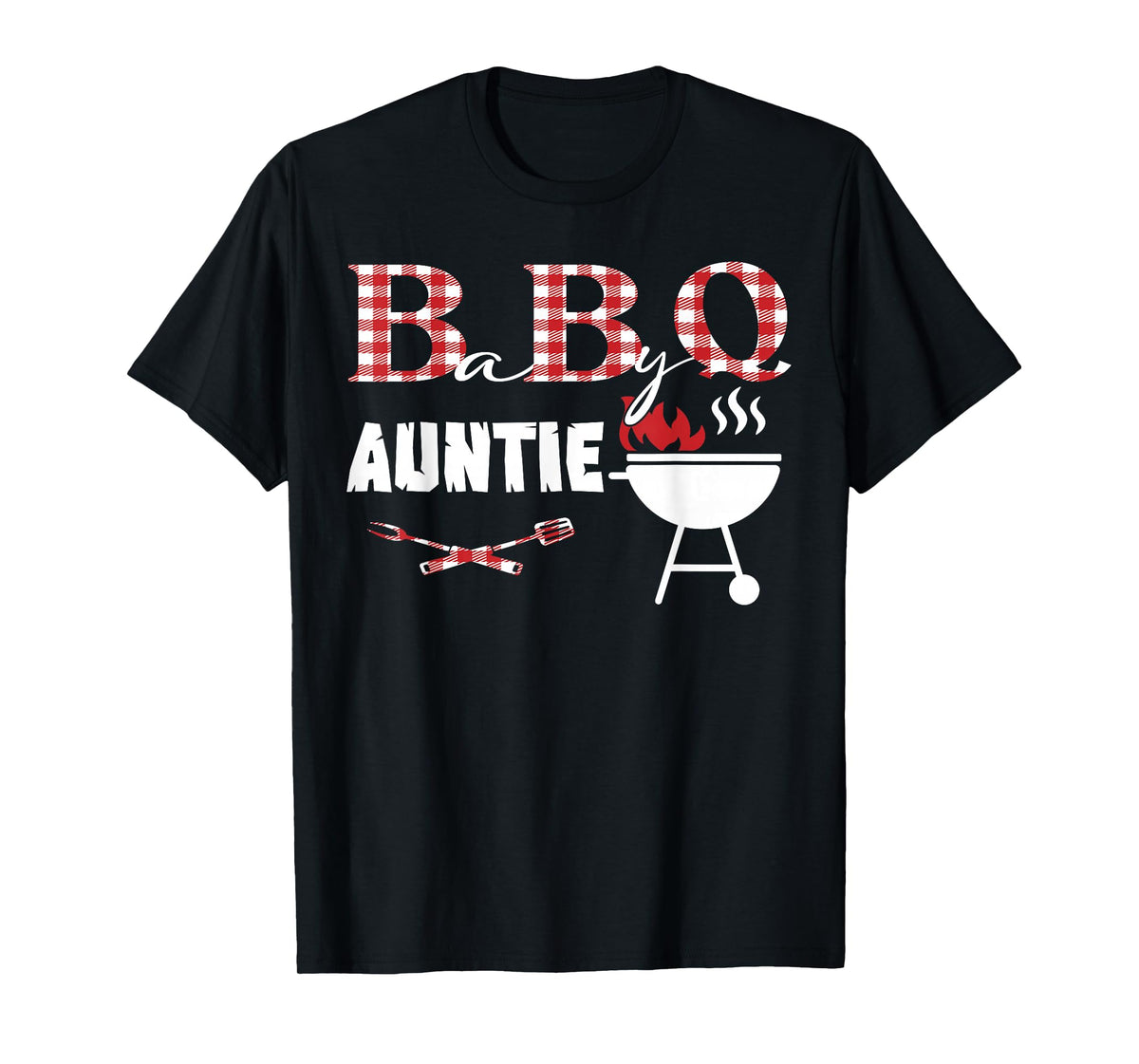 Baby BBQ Auntie Shower Birthday Party Family Matching T-Shirt