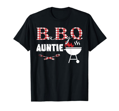 Baby BBQ Auntie Shower Birthday Party Family Matching T-Shirt