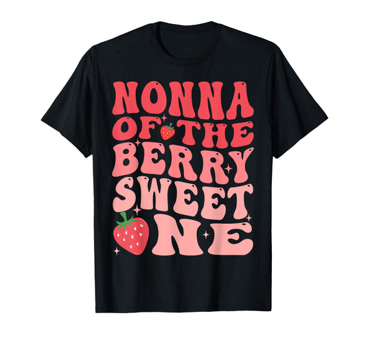 Nonna Of The Berry Sweet One 1st Birthday Strawberry T-Shirt