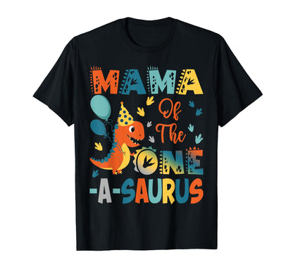 Mama Of The One-A-Saurus 2Nd Birthday Dinosaur Party T-Shirt