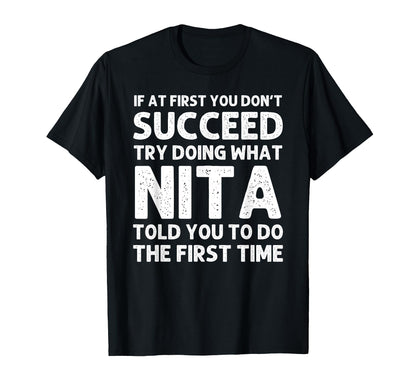 NITA Name Personalized Birthday Funny Christmas Joke T-Shirt
