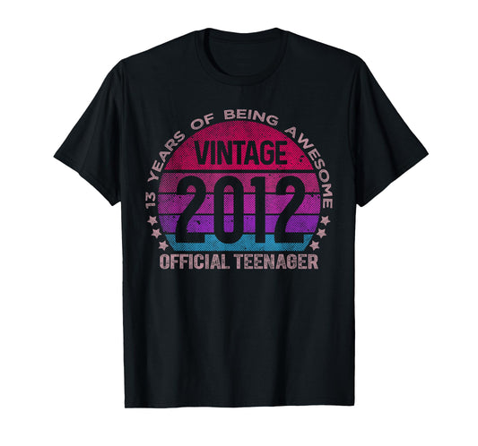 Official Teenager 13 Year Old Gifts 13th Birthday Girl T-Shirt