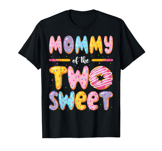 Mommy Of The Two Sweet Donut 2Nd Birthday Boy Girl T-Shirt