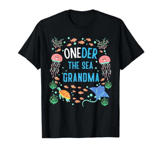 OneDer The Sea Grandma 1st Birthday Matching T-Shirt