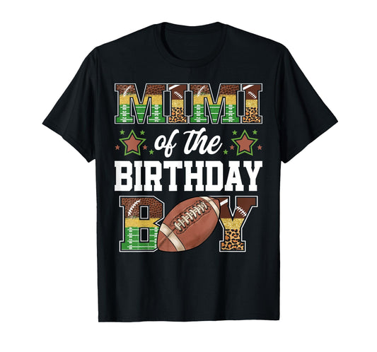 Mimi Of The Birthday Boy Football Player Family Matching T-Shirt