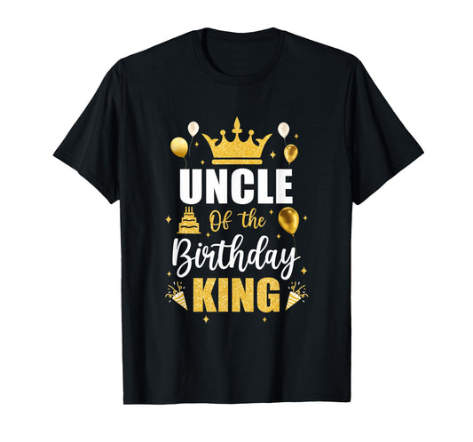 Uncle Of The Birthday King Boys Men Bday Party For Him T-Shirt