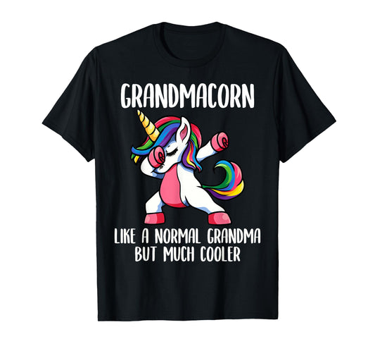 Unicorn Grandma Girl Birthday Party Clothing GrandmaCorn T-Shirt