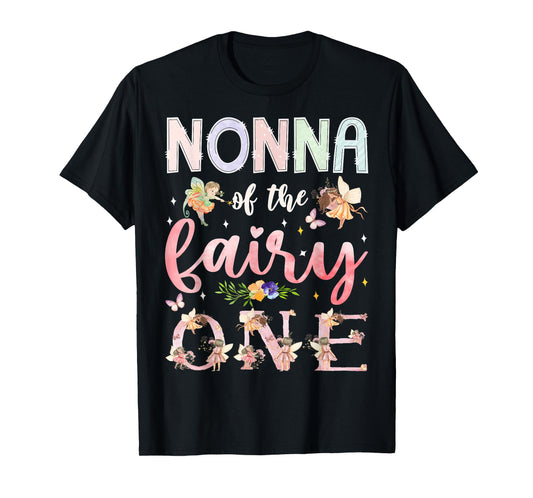 Nonna Of The Fairy One 1St Birthday Girl Family Matching T-Shirt