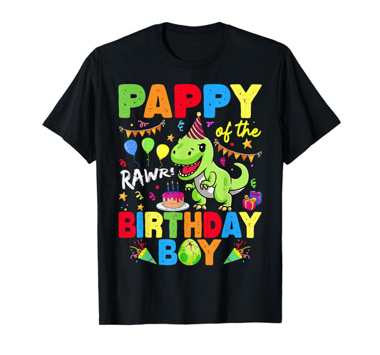 Pappy Of The Birthday Boy Dinosaur T-Rex RAWR T-Shirt