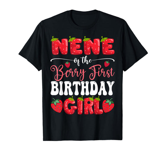 Nene Of Berry First Birthday Girl Strawberry 1St Bday T-Shirt