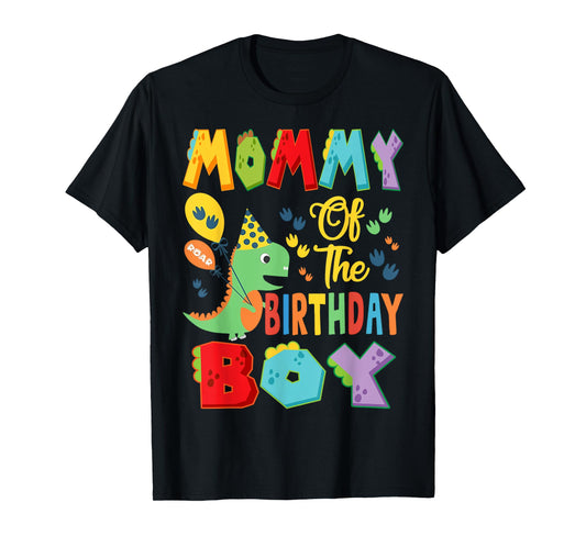 Mommy Of The Birthday Boy T-Rex Dinosaur 1St Birthday T-Shirt