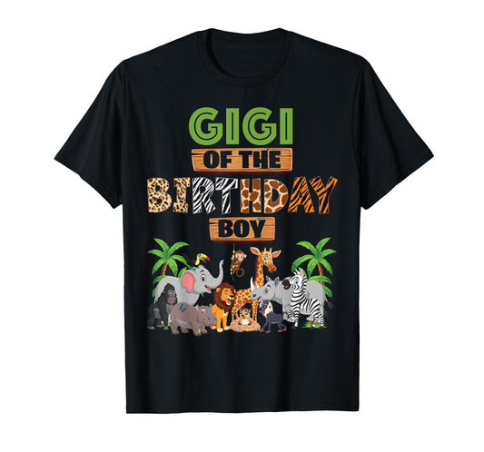 Wild Gigi Of The Birthday Boy Zoo Safari Jungle Animal T-Shirt