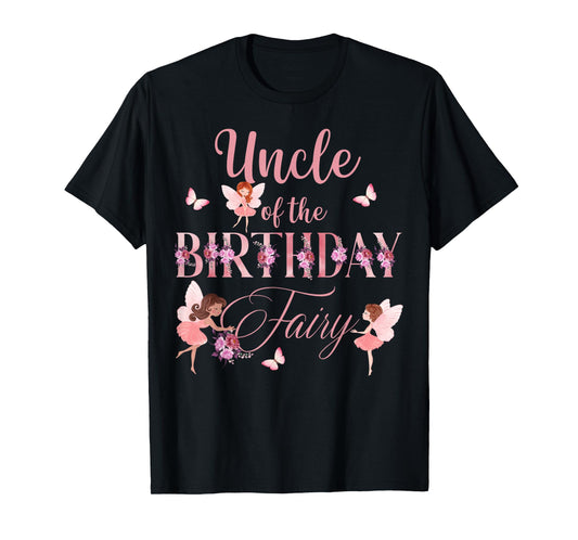 Uncle Of The Birthday Fairy First Birthday Family Matching T-Shirt